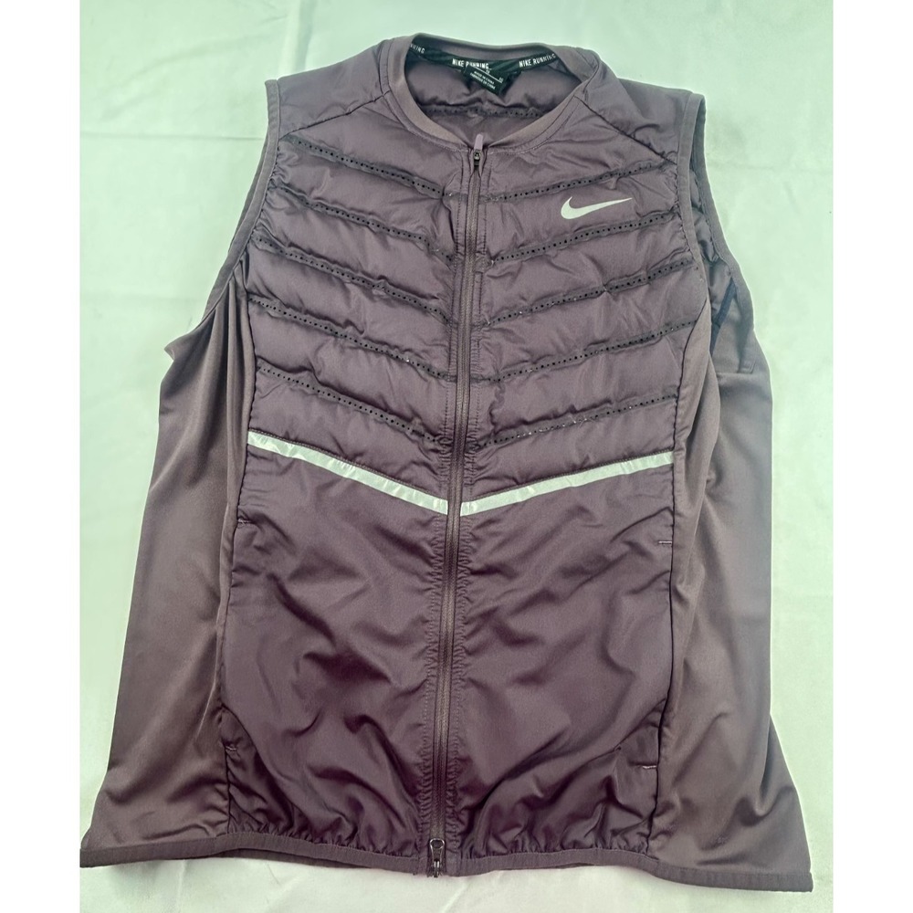 Nike Running Lightweight Insulated Jacket in mauve. Quilted full Zip XL - Picture 6 of 10